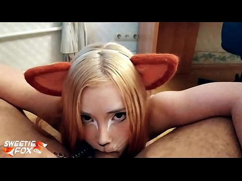 ❤️ Kitsune اس کے منہ میں ڈک اور سہ نگل سیکس ❌❤